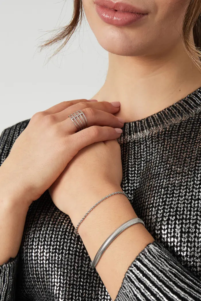 Armband twisted goud