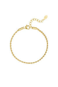 Armband twisted goud