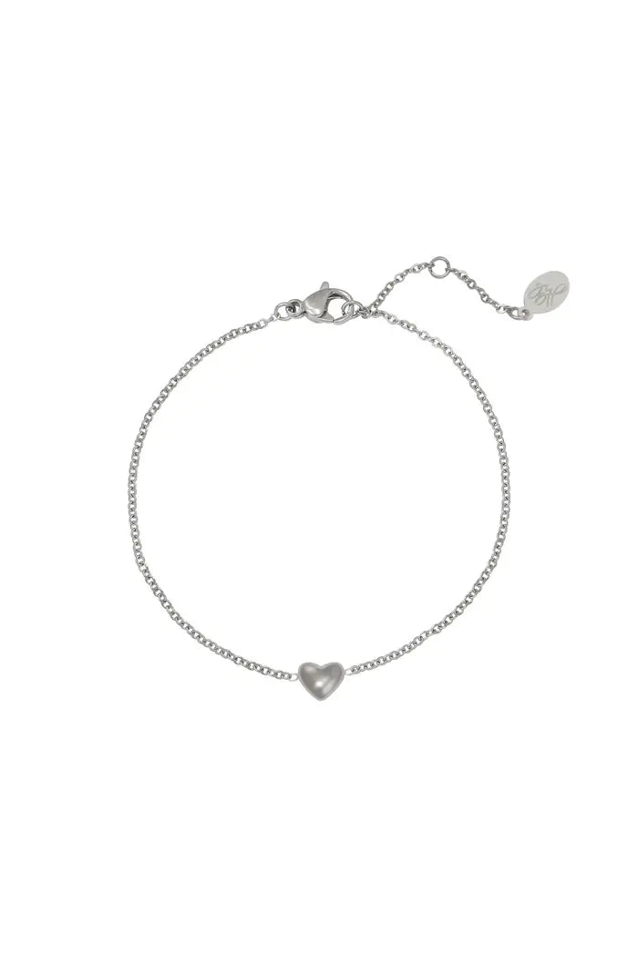 Armband hart zilver