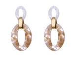 Afbeelding in Gallery-weergave laden, Oorbellen Resin beige
