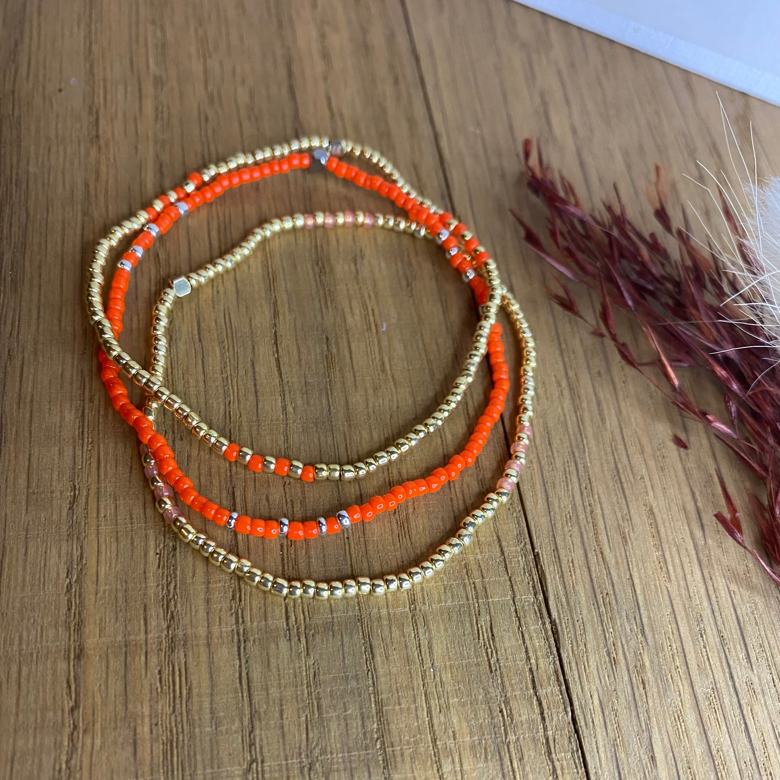 Armbandjes Miyuki oranje