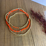 Afbeelding in Gallery-weergave laden, Armbandjes Miyuki oranje
