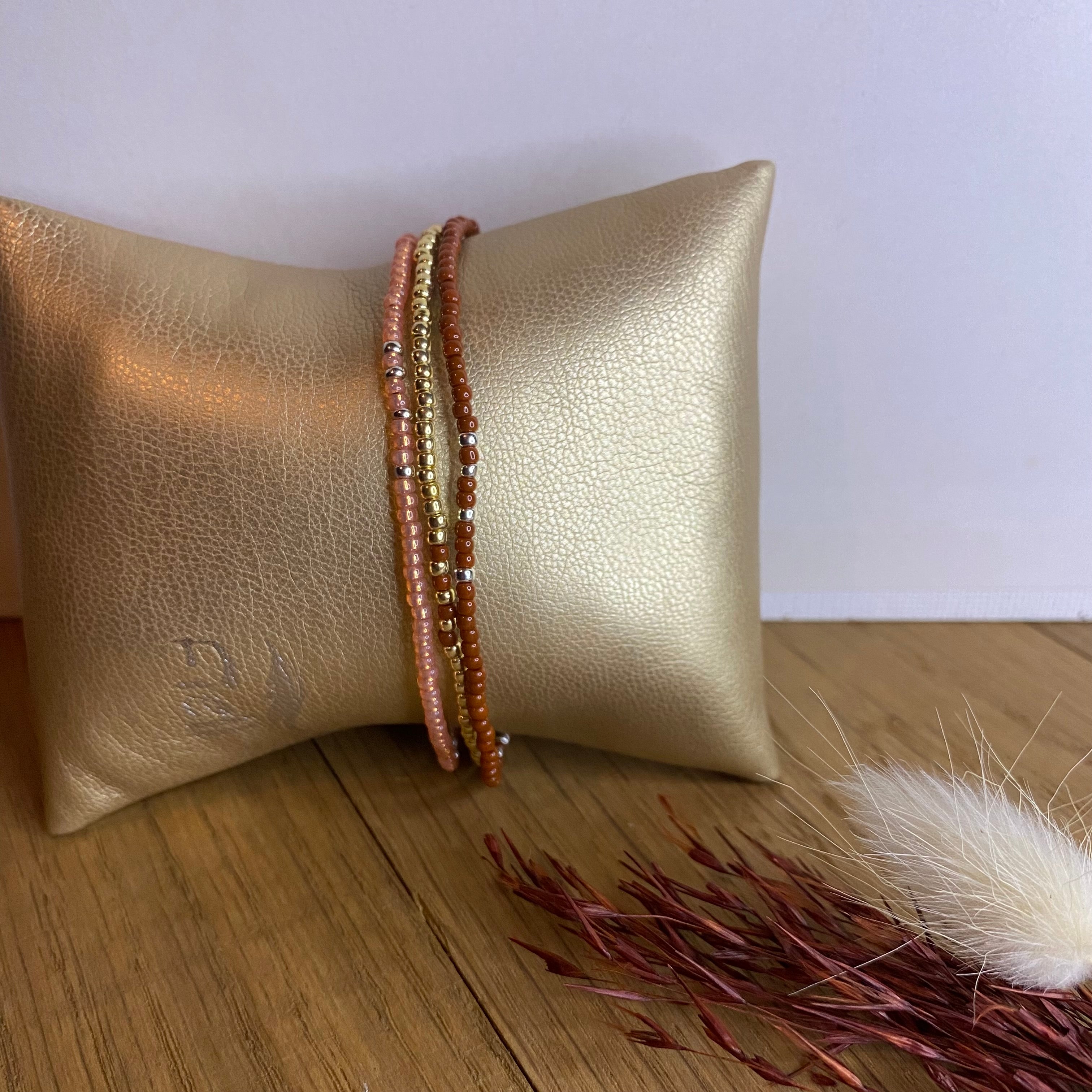 Armbandjes Miyuki terracotta
