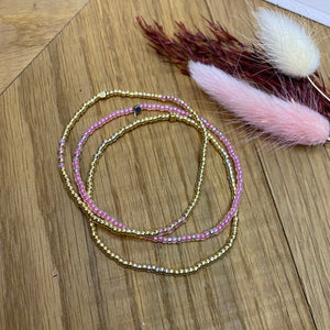 Armbandjes Miyuki roze