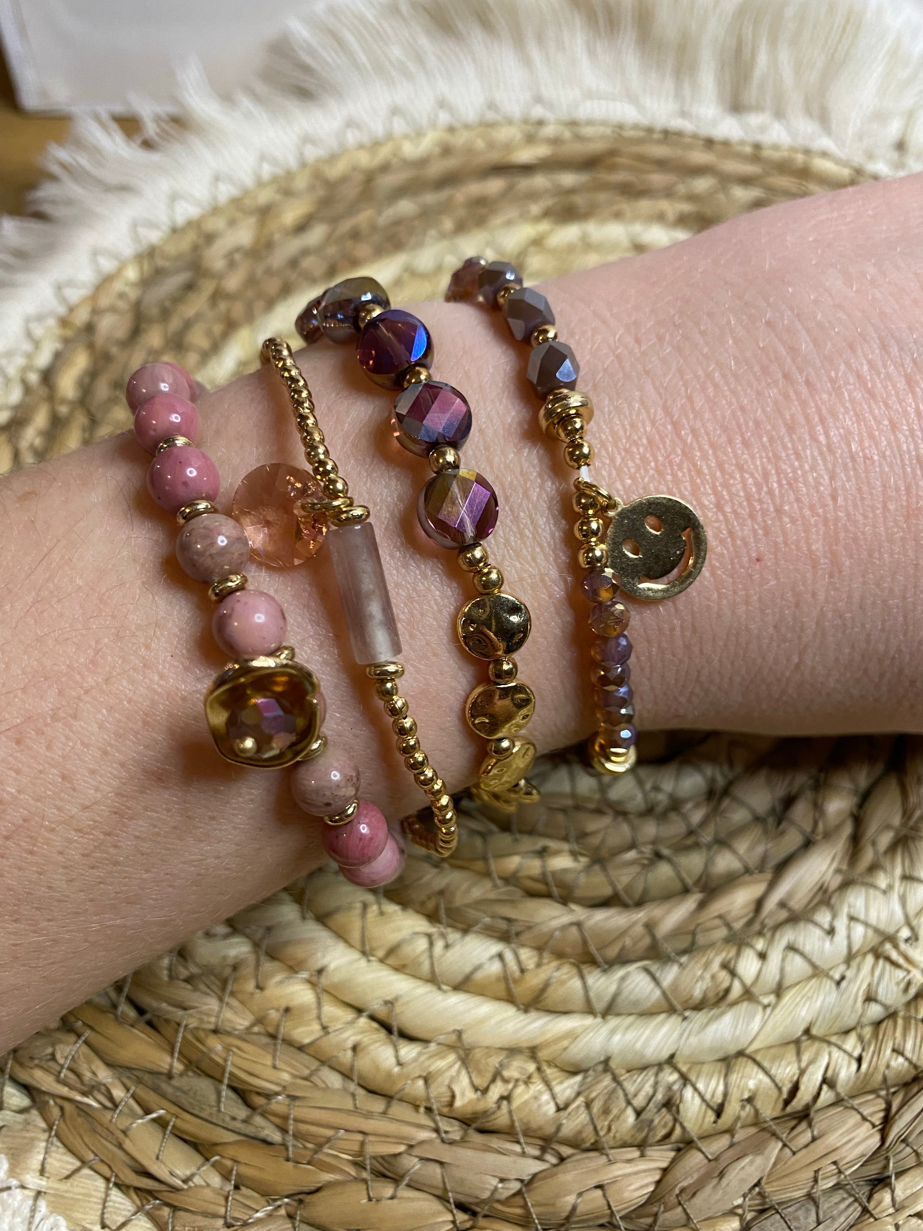 Armbandjes rose set 2