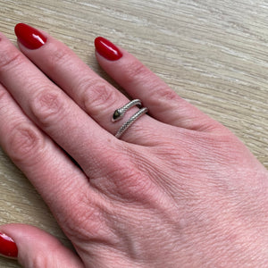 Ring Snake zilver